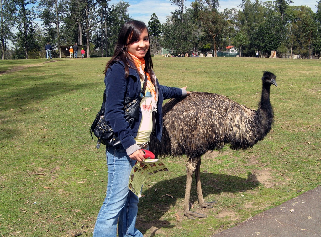 Connie with Emu